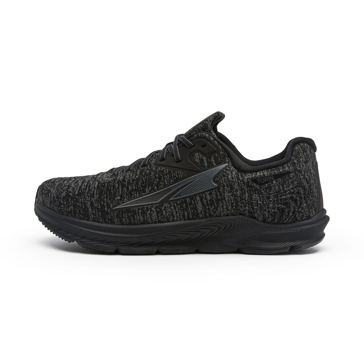 Black / Black Men's Altra Torin 5 Luxe Walking Shoes | Israel-69428019