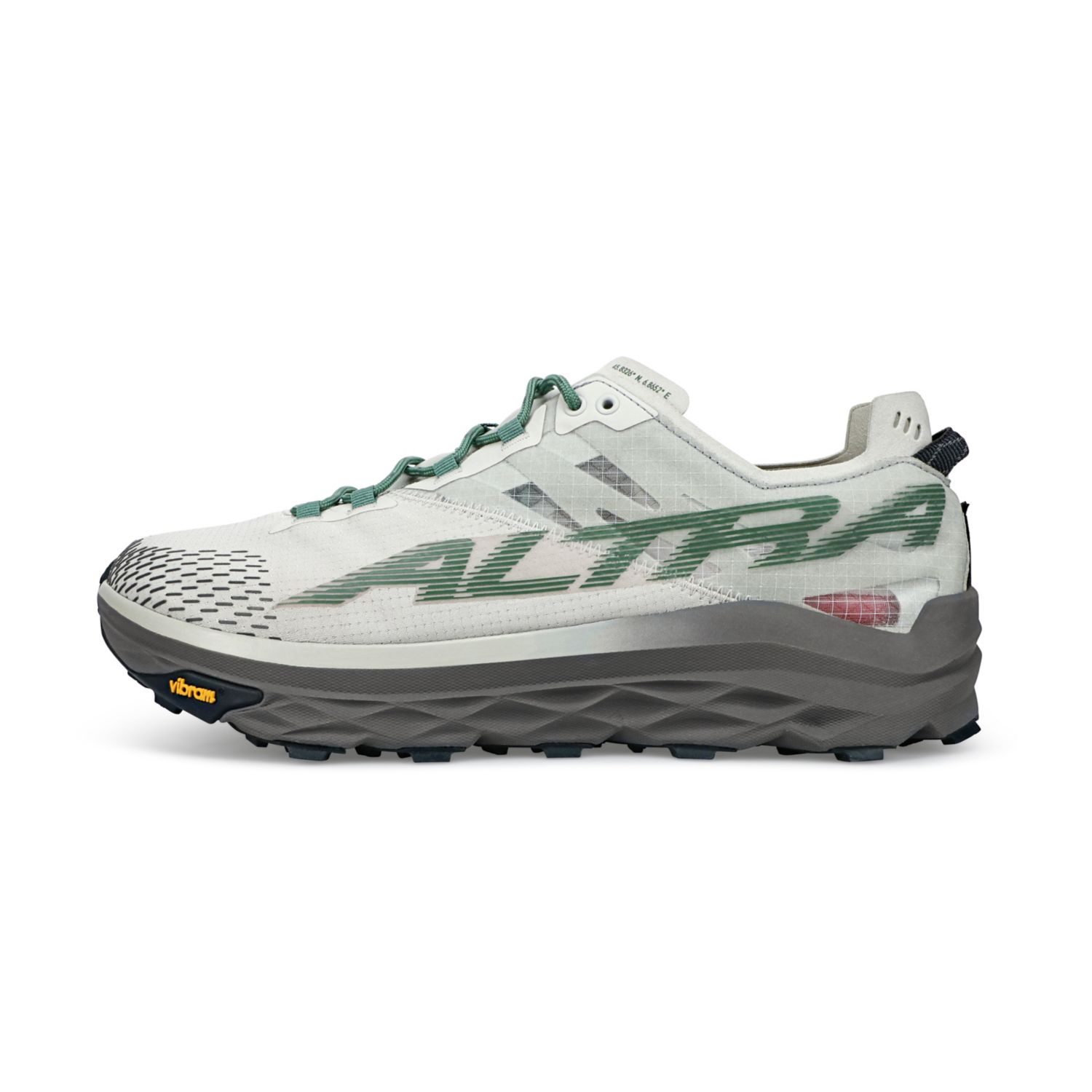 Grey / Green Men's Altra Mont Blanc Trail Running Shoes | Israel-47985369