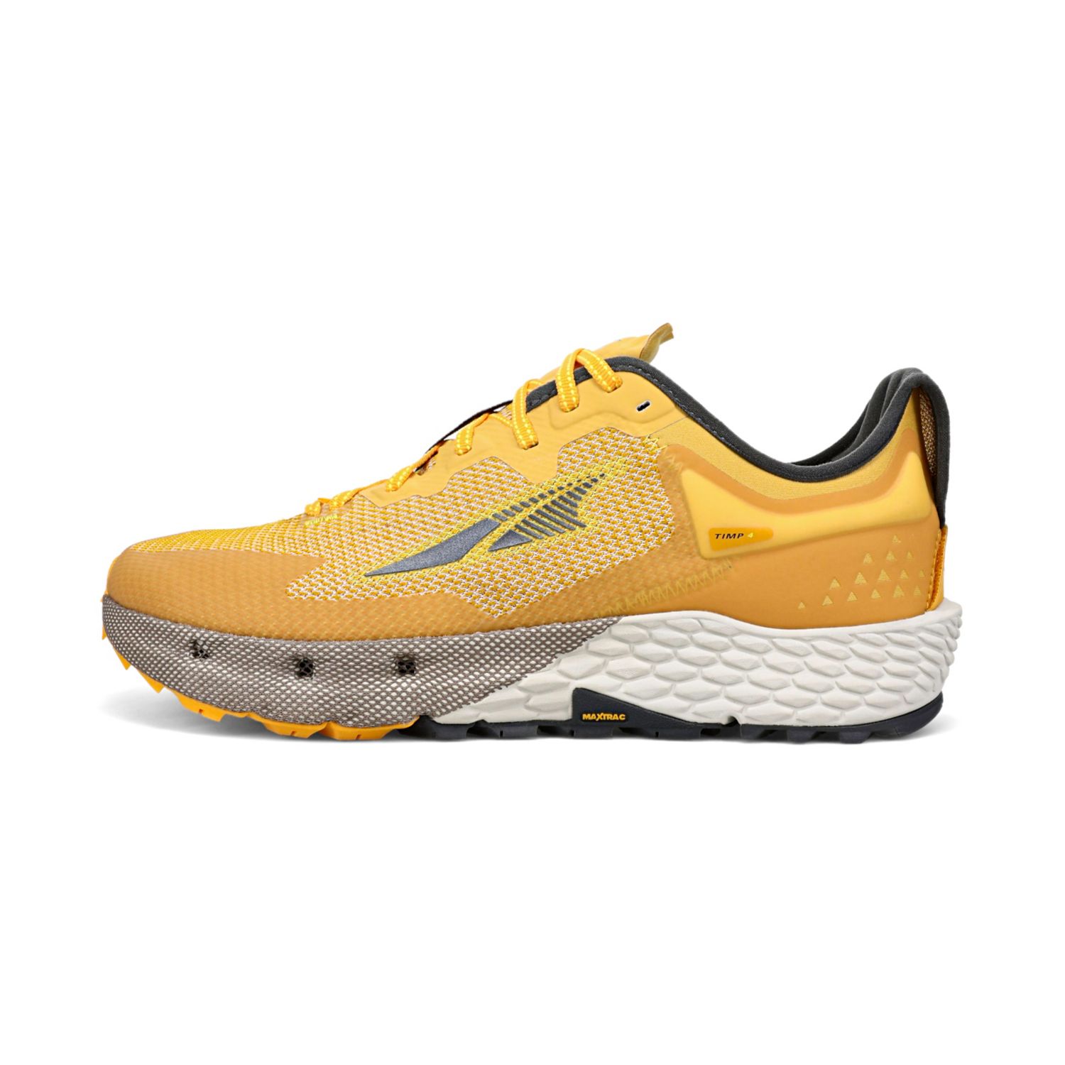 Grey / Yellow Men's Altra Timp 4 Trail Running Shoes | Israel-21653879