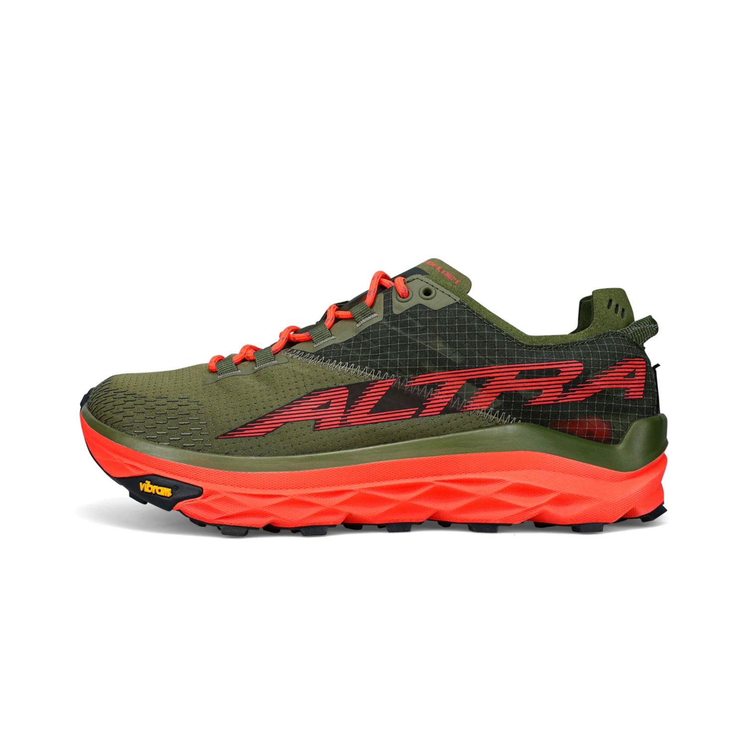 Olive Men's Altra Mont Blanc Trail Running Shoes | Israel-31750469