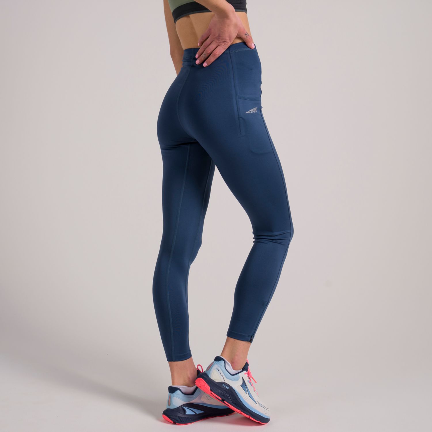 Blue Women's Altra Core Crop Running Tights | Israel-94152379