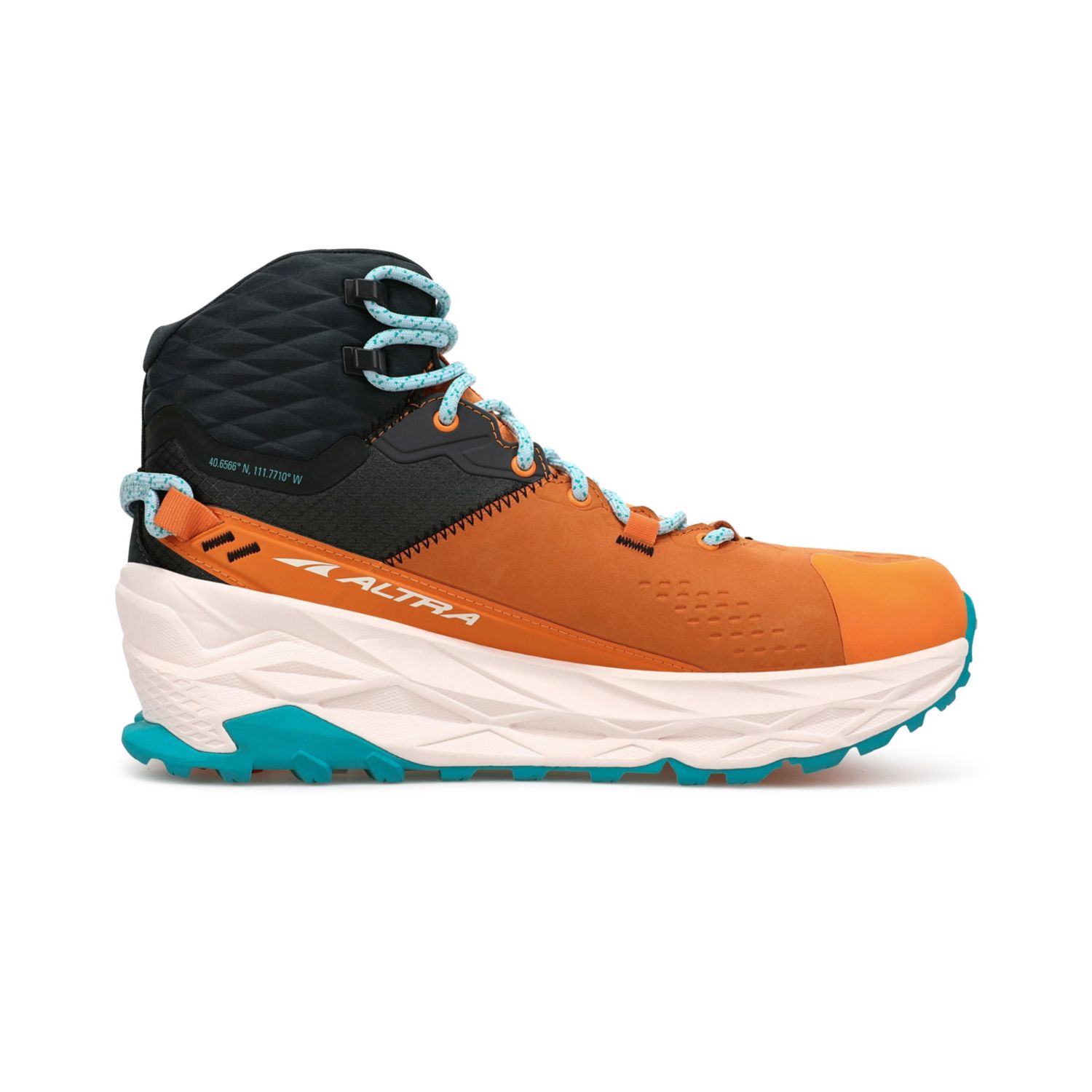 Orange / Grey Women's Altra Olympus 5 Hike Mid Gtx Hiking Boots | Israel-59271369