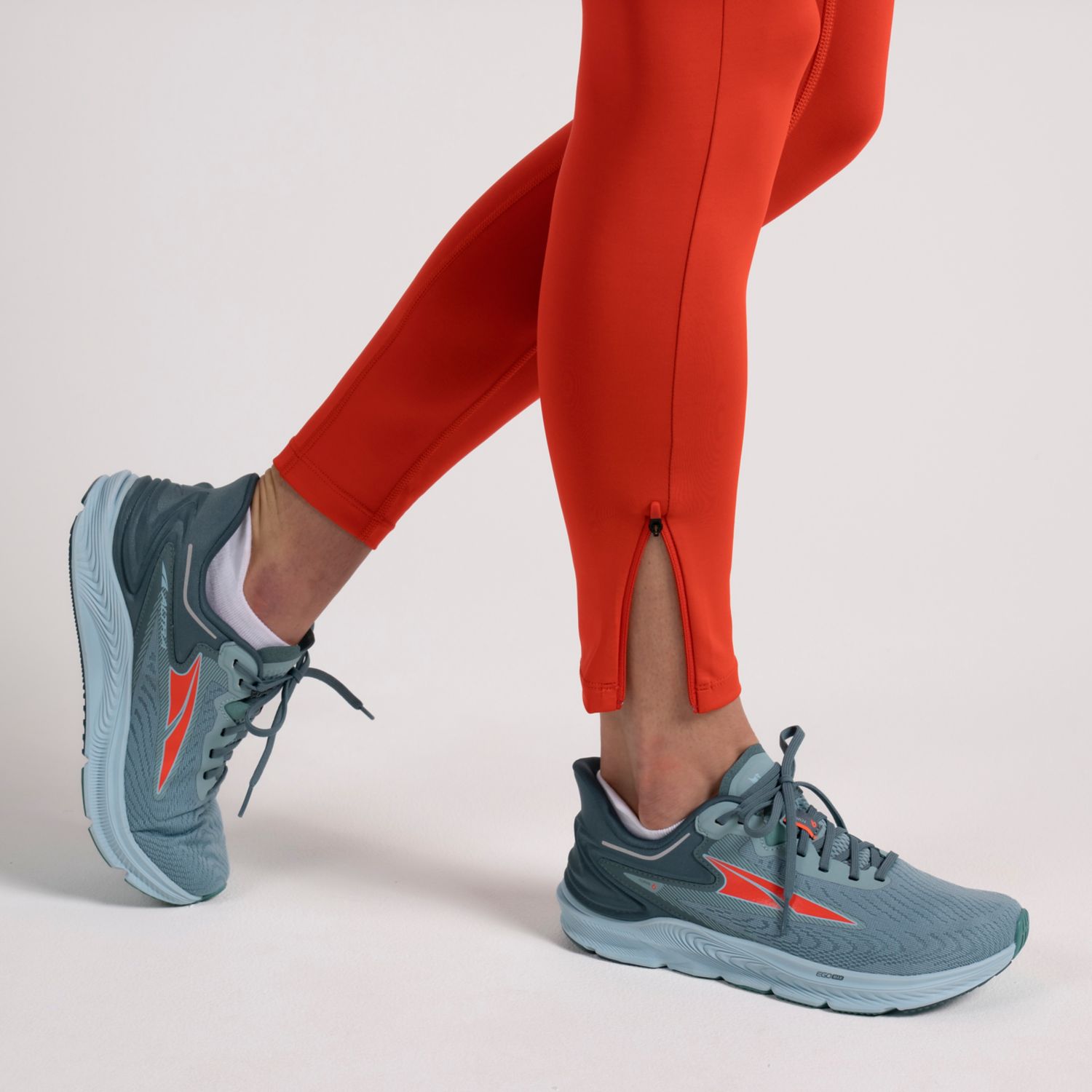 Red Women's Altra Core Crop Running Tights | Israel-40136259