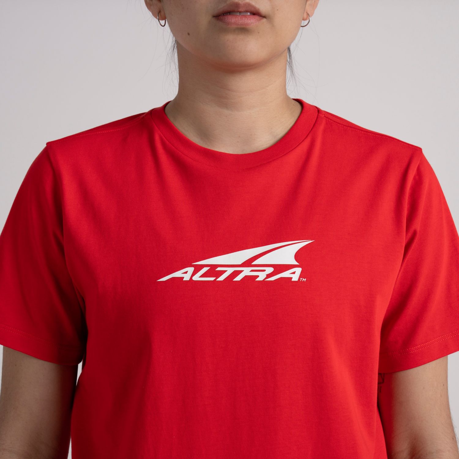 Red Women's Altra Everyday Recycled T Shirts | Israel-98034269