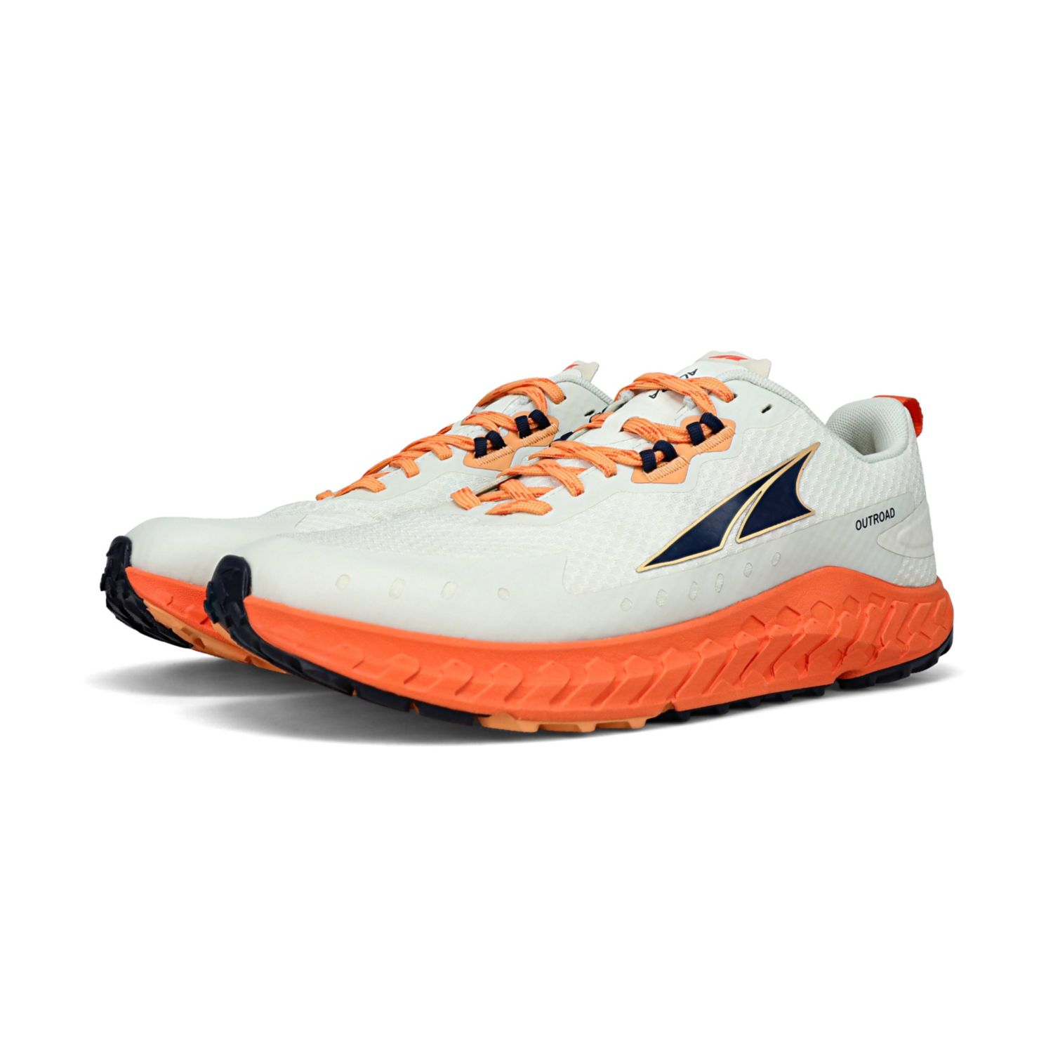 White / Orange Men's Altra Outroad Trail Running Shoes | Israel-16023979